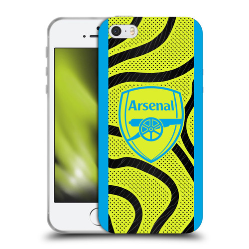 Arsenal FC 2023/24 Crest Kit Away Soft Gel Case for Apple iPhone 5 / 5s / iPhone SE 2016