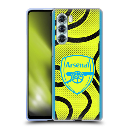 Arsenal FC 2023/24 Crest Kit Away Soft Gel Case for Motorola Edge S30 / Moto G200 5G