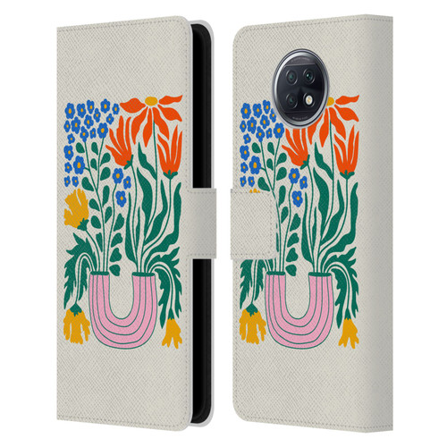 Ayeyokp Plants And Flowers Withering Flower Market Leather Book Wallet Case Cover For Xiaomi Redmi Note 9T 5G