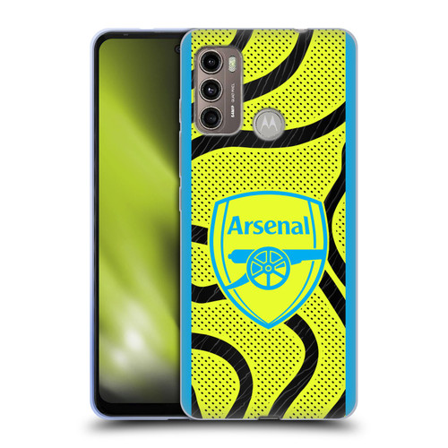 Arsenal FC 2023/24 Crest Kit Away Soft Gel Case for Motorola Moto G60 / Moto G40 Fusion