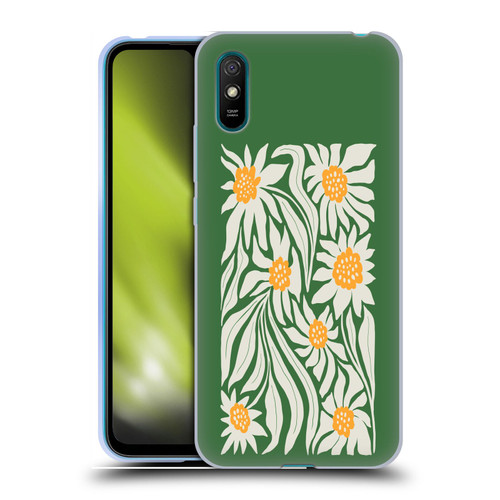 Ayeyokp Plants And Flowers Sunflowers Green Soft Gel Case for Xiaomi Redmi 9A / Redmi 9AT