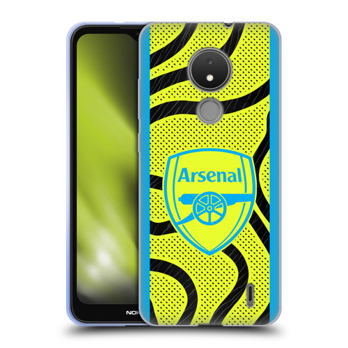 Arsenal FC 2023/24 Crest Kit Away Soft Gel Case for Nokia C21