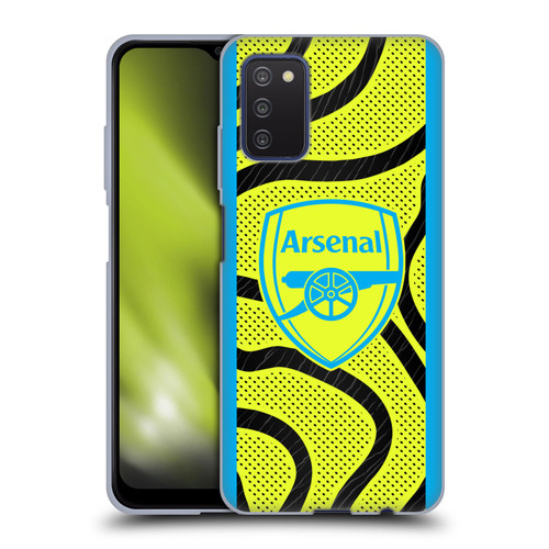 Arsenal FC 2023/24 Crest Kit Away Soft Gel Case for Samsung Galaxy A03s (2021)