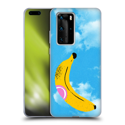 Ayeyokp Pop Banana Pop Art Sky Soft Gel Case for Huawei P40 Pro / P40 Pro Plus 5G