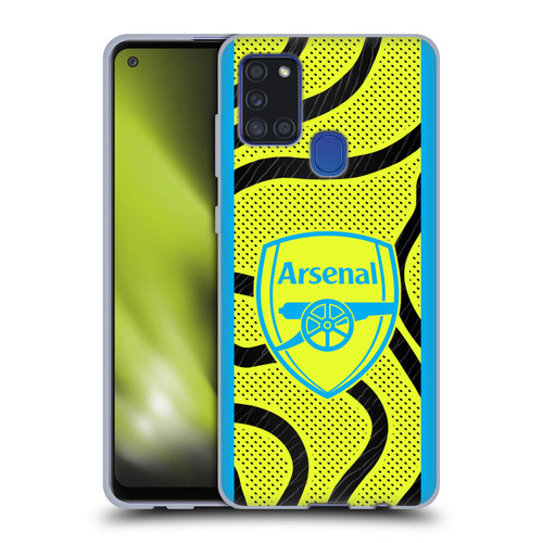 Arsenal FC 2023/24 Crest Kit Away Soft Gel Case for Samsung Galaxy A21s (2020)