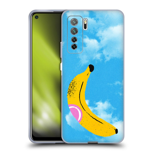 Ayeyokp Pop Banana Pop Art Sky Soft Gel Case for Huawei Nova 7 SE/P40 Lite 5G