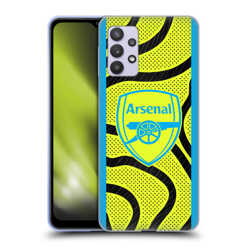 Arsenal FC 2023/24 Crest Kit Away Soft Gel Case for Samsung Galaxy A32 5G / M32 5G (2021)
