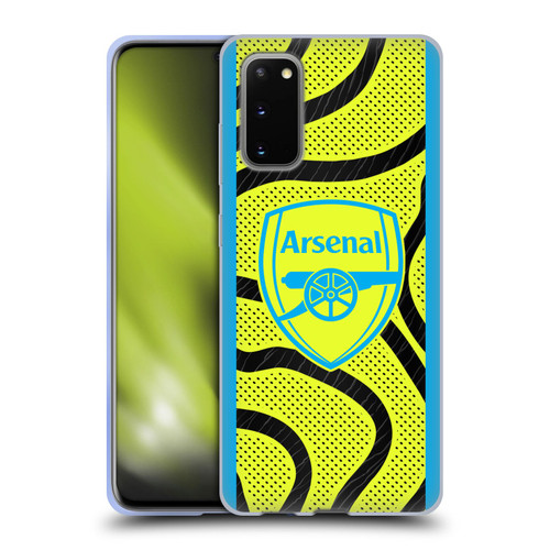 Arsenal FC 2023/24 Crest Kit Away Soft Gel Case for Samsung Galaxy S20 / S20 5G
