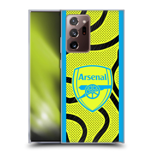 Arsenal FC 2023/24 Crest Kit Away Soft Gel Case for Samsung Galaxy Note20 Ultra / 5G