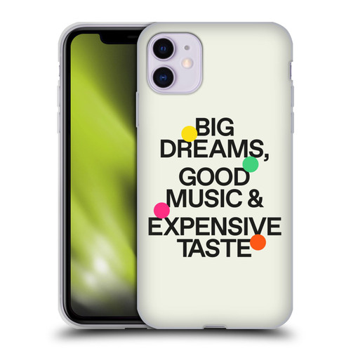 Ayeyokp Pop Big Dreams, Good Music Soft Gel Case for Apple iPhone 11