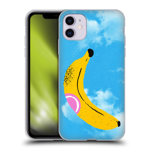 Ayeyokp Pop Banana Pop Art Sky Soft Gel Case for Apple iPhone 11