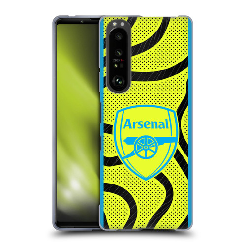Arsenal FC 2023/24 Crest Kit Away Soft Gel Case for Sony Xperia 1 III