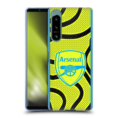 Arsenal FC 2023/24 Crest Kit Away Soft Gel Case for Sony Xperia 5 IV