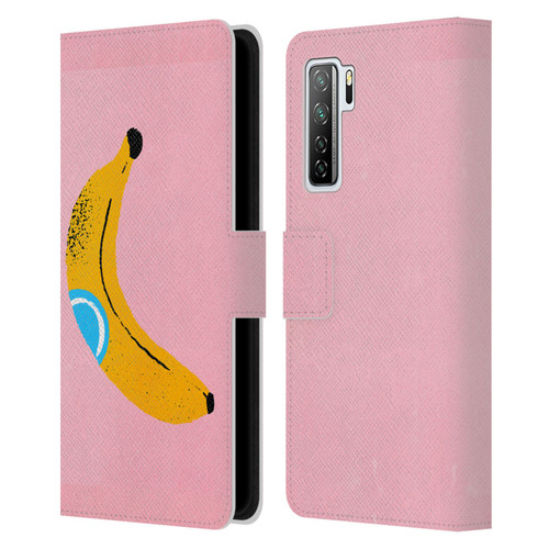 Ayeyokp Pop Banana Pop Art Leather Book Wallet Case Cover For Huawei Nova 7 SE/P40 Lite 5G
