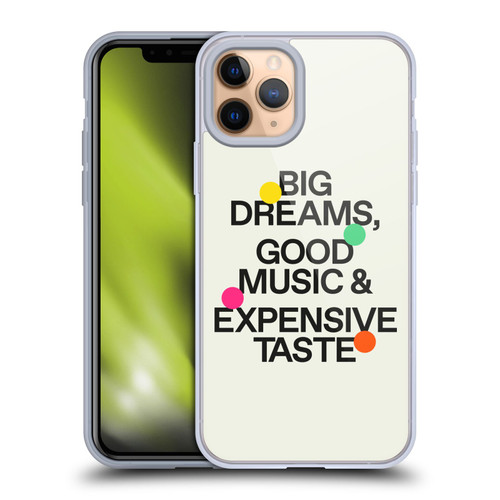 Ayeyokp Pop Big Dreams, Good Music Soft Gel Case for Apple iPhone 11 Pro