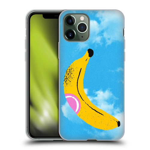 Ayeyokp Pop Banana Pop Art Sky Soft Gel Case for Apple iPhone 11 Pro