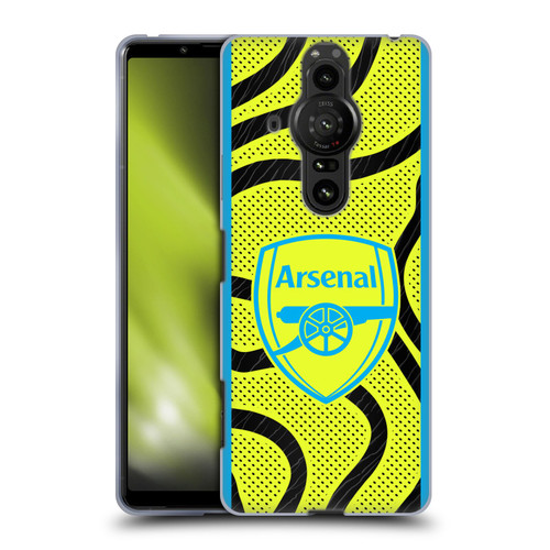 Arsenal FC 2023/24 Crest Kit Away Soft Gel Case for Sony Xperia Pro-I