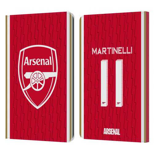 Arsenal FC 2023/24 Players Home Kit Gabriel Leather Book Wallet Case Cover For Amazon Kindle Paperwhite 1 / 2 / 3