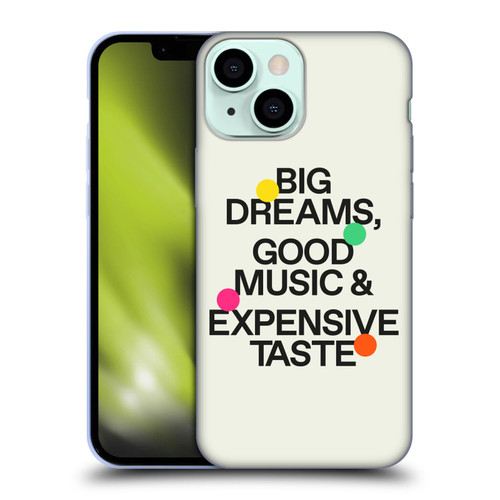 Ayeyokp Pop Big Dreams, Good Music Soft Gel Case for Apple iPhone 13 Mini
