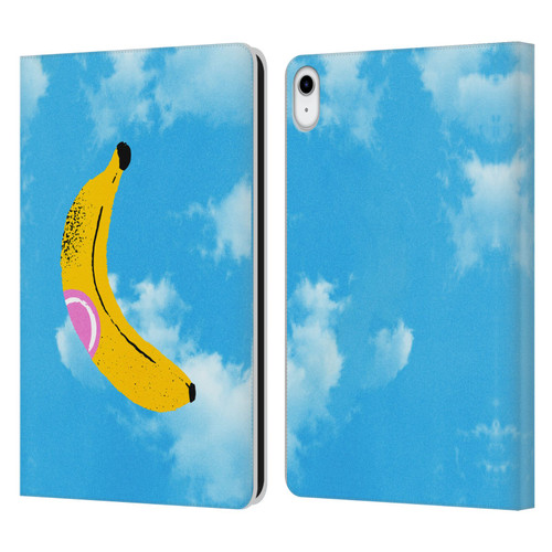 Ayeyokp Pop Banana Pop Art Sky Leather Book Wallet Case Cover For Apple iPad 10.9 (2022)
