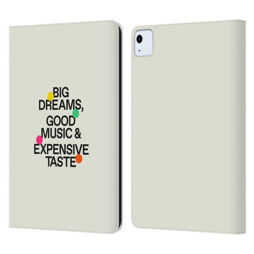 Ayeyokp Pop Big Dreams, Good Music Leather Book Wallet Case Cover For Apple iPad Air 2020 / 2022