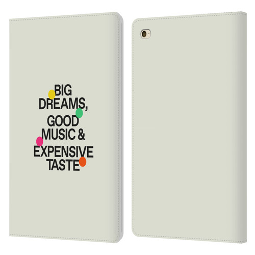 Ayeyokp Pop Big Dreams, Good Music Leather Book Wallet Case Cover For Apple iPad mini 4