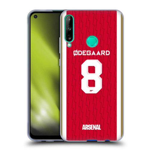 Arsenal FC 2023/24 Players Home Kit Martin Ødegaard Soft Gel Case for Huawei P40 lite E