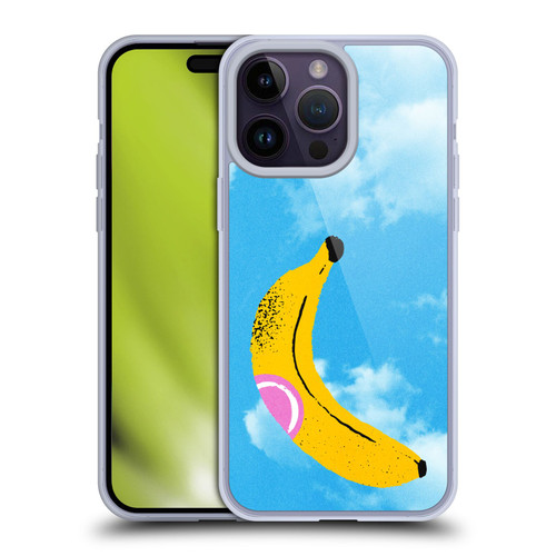 Ayeyokp Pop Banana Pop Art Sky Soft Gel Case for Apple iPhone 14 Pro Max