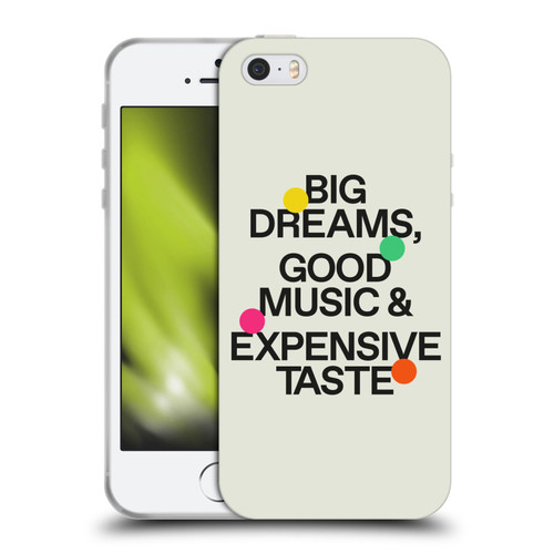 Ayeyokp Pop Big Dreams, Good Music Soft Gel Case for Apple iPhone 5 / 5s / iPhone SE 2016