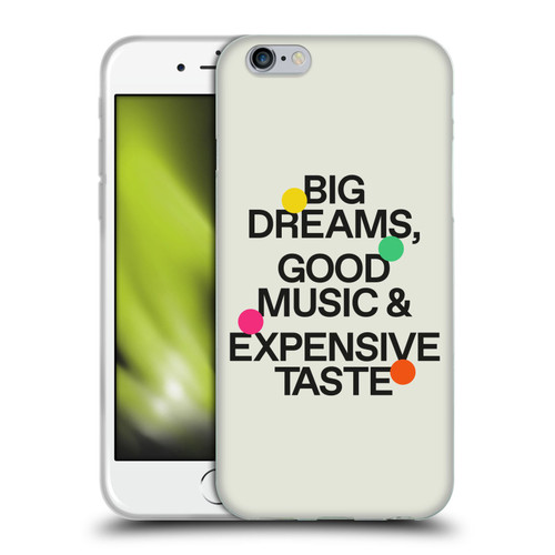 Ayeyokp Pop Big Dreams, Good Music Soft Gel Case for Apple iPhone 6 / iPhone 6s