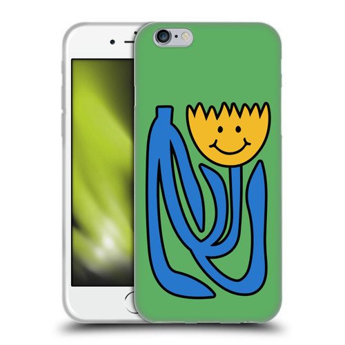 Ayeyokp Pop Flower Of Joy Green Soft Gel Case for Apple iPhone 6 / iPhone 6s