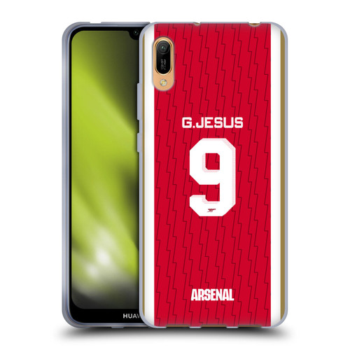 Arsenal FC 2023/24 Players Home Kit Gabriel Jesus Soft Gel Case for Huawei Y6 Pro (2019)