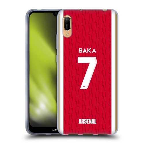 Arsenal FC 2023/24 Players Home Kit Bukayo Saka Soft Gel Case for Huawei Y6 Pro (2019)