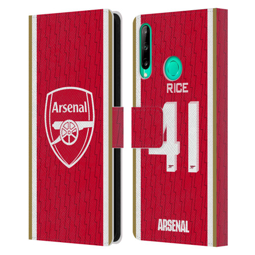 Arsenal FC 2023/24 Players Home Kit Declan Rice Leather Book Wallet Case Cover For Huawei P40 lite E