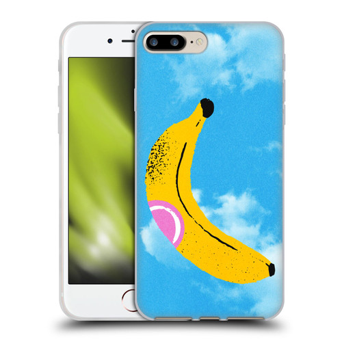 Ayeyokp Pop Banana Pop Art Sky Soft Gel Case for Apple iPhone 7 Plus / iPhone 8 Plus