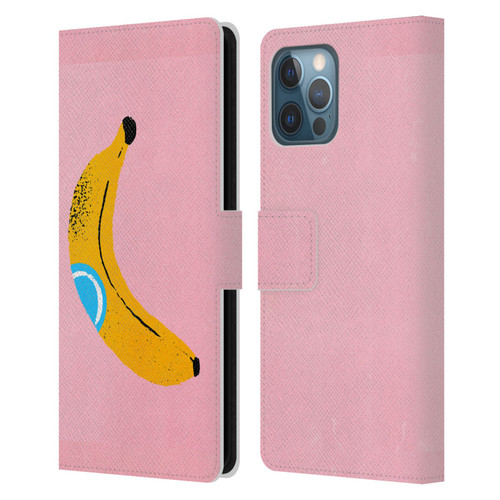 Ayeyokp Pop Banana Pop Art Leather Book Wallet Case Cover For Apple iPhone 12 Pro Max