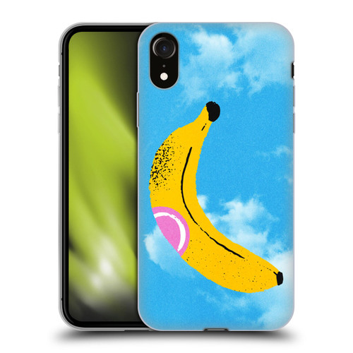 Ayeyokp Pop Banana Pop Art Sky Soft Gel Case for Apple iPhone XR