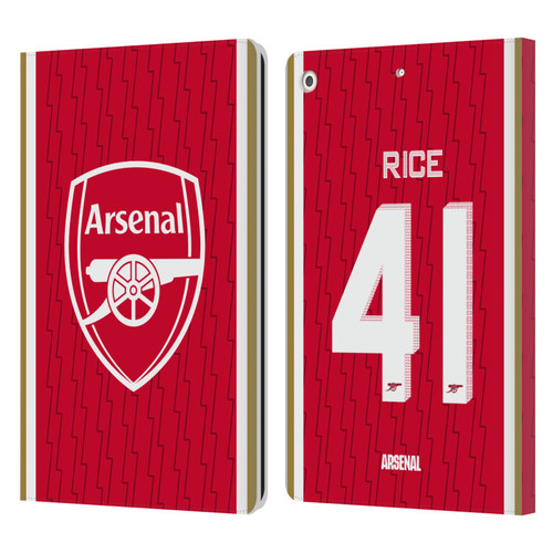 Arsenal FC 2023/24 Players Home Kit Declan Rice Leather Book Wallet Case Cover For Apple iPad 10.2 2019/2020/2021