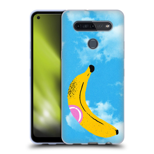 Ayeyokp Pop Banana Pop Art Sky Soft Gel Case for LG K51S
