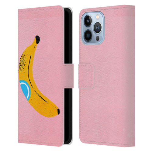 Ayeyokp Pop Banana Pop Art Leather Book Wallet Case Cover For Apple iPhone 13 Pro Max