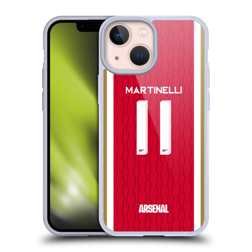 Arsenal FC 2023/24 Players Home Kit Gabriel Soft Gel Case for Apple iPhone 13 Mini