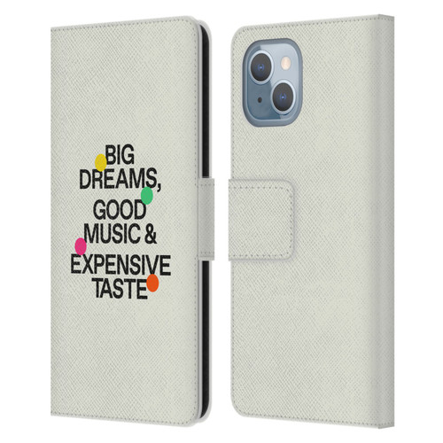 Ayeyokp Pop Big Dreams, Good Music Leather Book Wallet Case Cover For Apple iPhone 14