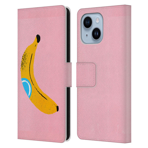 Ayeyokp Pop Banana Pop Art Leather Book Wallet Case Cover For Apple iPhone 14 Plus