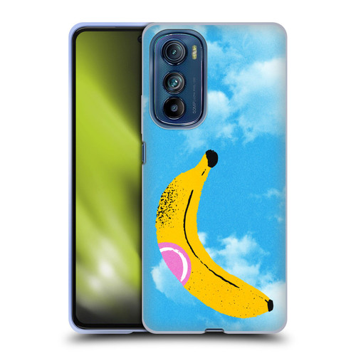 Ayeyokp Pop Banana Pop Art Sky Soft Gel Case for Motorola Edge 30
