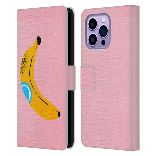 Ayeyokp Pop Banana Pop Art Leather Book Wallet Case Cover For Apple iPhone 14 Pro Max