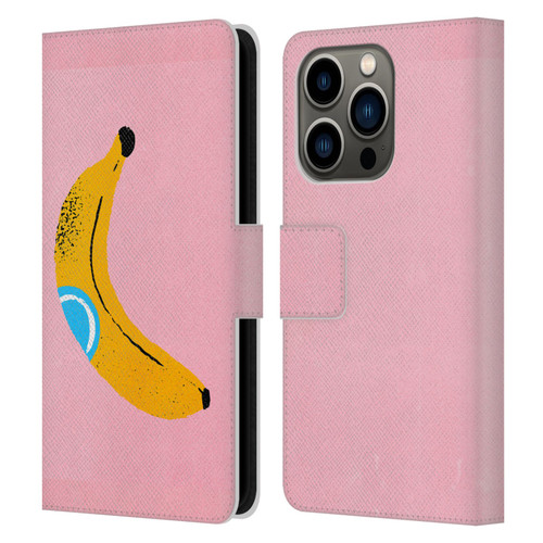 Ayeyokp Pop Banana Pop Art Leather Book Wallet Case Cover For Apple iPhone 14 Pro