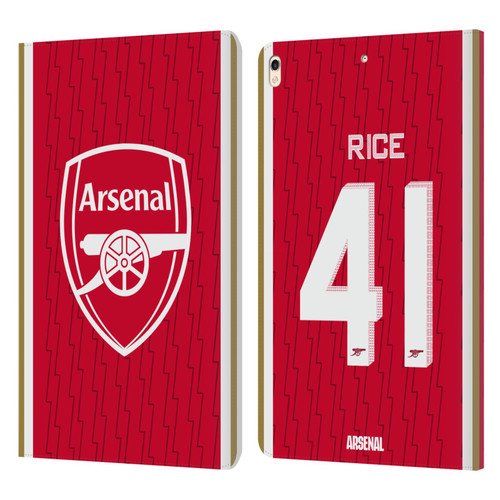 Arsenal FC 2023/24 Players Home Kit Declan Rice Leather Book Wallet Case Cover For Apple iPad Pro 10.5 (2017)