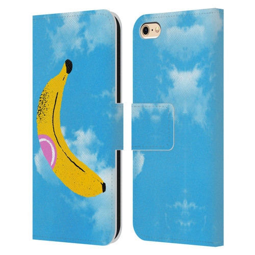 Ayeyokp Pop Banana Pop Art Sky Leather Book Wallet Case Cover For Apple iPhone 6 / iPhone 6s