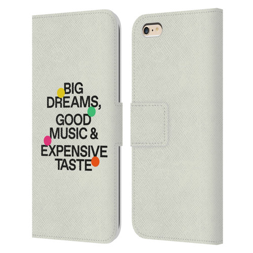 Ayeyokp Pop Big Dreams, Good Music Leather Book Wallet Case Cover For Apple iPhone 6 Plus / iPhone 6s Plus