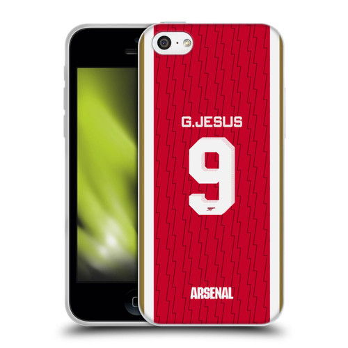 Arsenal FC 2023/24 Players Home Kit Gabriel Jesus Soft Gel Case for Apple iPhone 5c